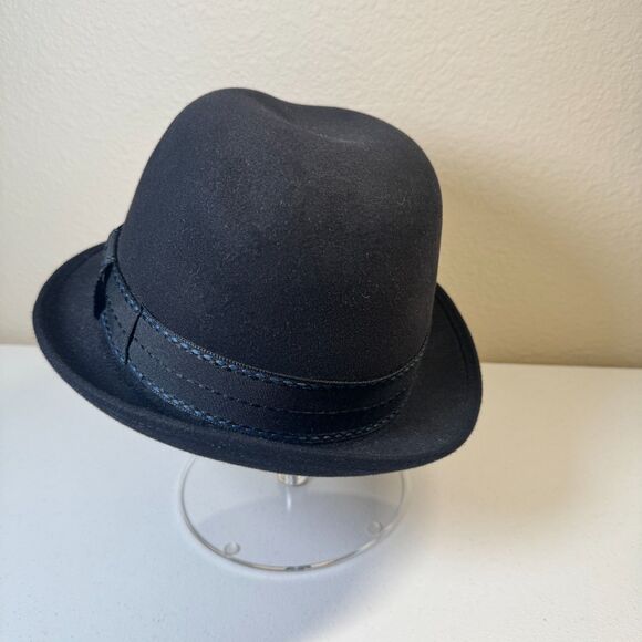 Akubra Trilby Imperial Quality Black Fedora Size 57 Pure Fur Felt - Australia main image 4